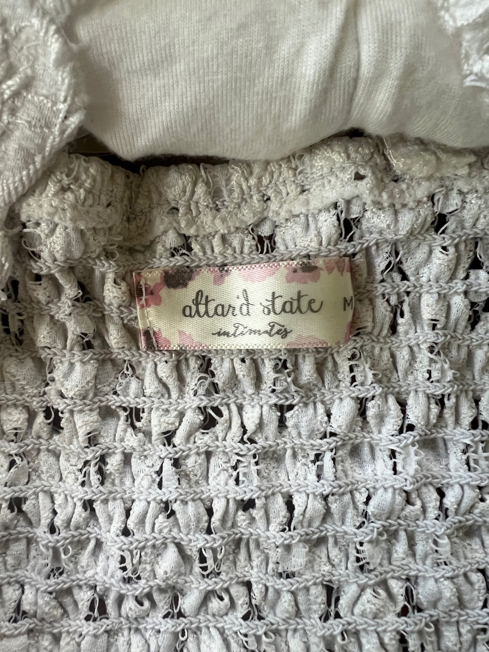Altar'd State Lace Bralette Duo in White and Cream - M - Picture 2 of 3